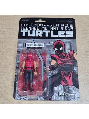 Super7 Foot Soldier TMNT Reaction Figure TMNT Teenage Mutant Ninja Turtles